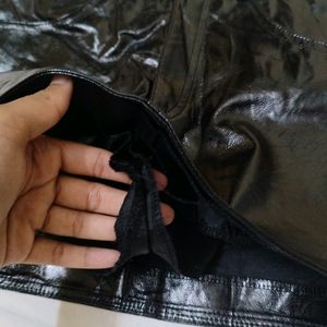 Black Leather Mini Skirt