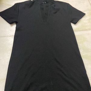 ZARA TSHIRT BLACK DRESS