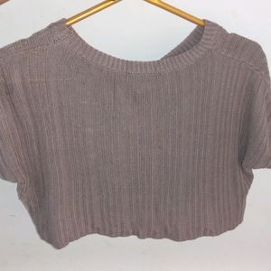 Short Crop Top Blouse