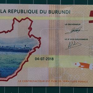 Burundi 500 francs Top Rare Banknote