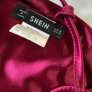 Shein Backless Satin Top