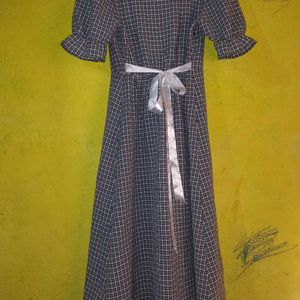 Gingham Style Women Dress.