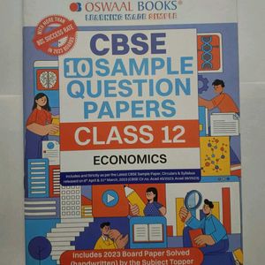 Oswal Sample Papers Economics CBSE Class 12 2024