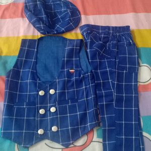 Party Wear Three Piece Suit For Boy Age 2-4 Years