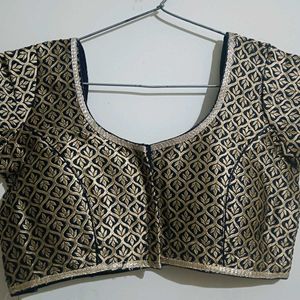 Gold And Black Mix Blouse