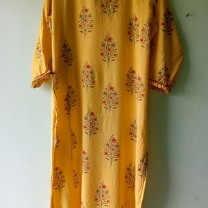 Sale Price Slashed..Yellow Cotton Kurta