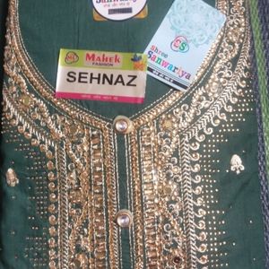 Embroidery Work Unstitched Suit Dress Material