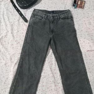 Grey Staight Cut Jeans