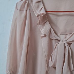 Baby Pink Ribbon Blouse