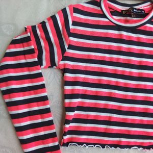 Long Sleeves Crop Top For Girls