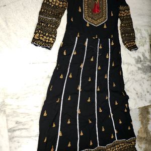 Long Ethnic gown with dupatta set