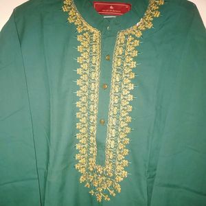 Men Green Kurta