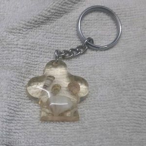 Starfish Keychain With Shells