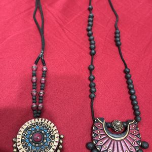 2 Sets Of Ethnic Necklaces