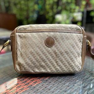 Auth Gucci Vintage 1973 Logo Crossbody Bag