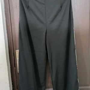 Black Side Slit Trousers