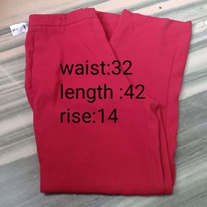 H&M Dark Red Trouser