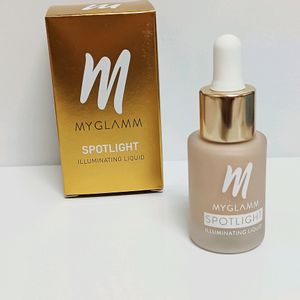 MyGlamm Spotlight Illuminating Liquid - Stardust | Liquid Metal Finish Sheer Highlighter For Dewy Look