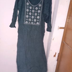 Women Green Kurta