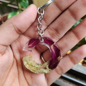 Preserved Your Special Flower In Key Chain