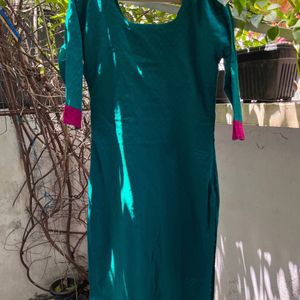 Green straight Kurta