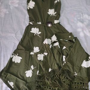 Floral Print Dress With Jacket