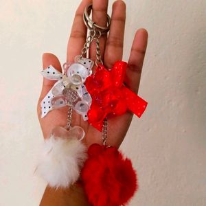 Price Dropped 🚨 New Set Of 2 Teddy Keychain 🎀❤️