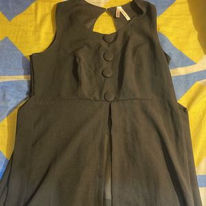 Black Crop Kurti