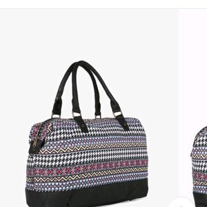 Printed Canvas Handbag DNMX