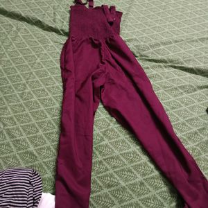 Wine Jumpsuit