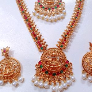 Duble Layers Temple Jwellery Set