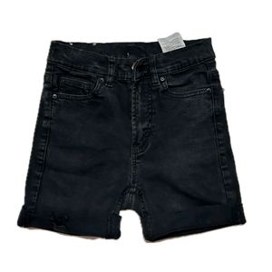 Black Denim Shorts