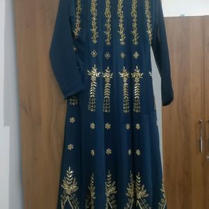 Beautiful Dress Long Kurti With Skirt Dupatta