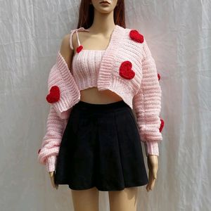 Crochet Herzen Cardigan Set XS/S♥️