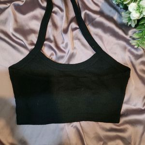 SHEIN BLACK CROP TOP