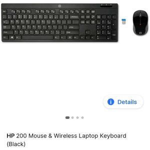 HP Working Wireless Mouse And Keyboard.