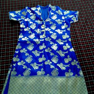 Pretty Silk Kurti With Lining