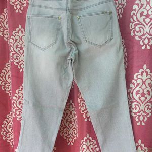 Grey High Waisted Denim