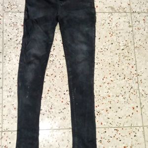 Stretchable Denim Black Jeans