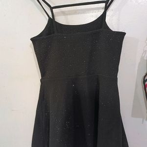 Black Shimmer Dress Party Wear