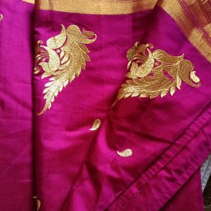 Silk Blend Fabric Saree