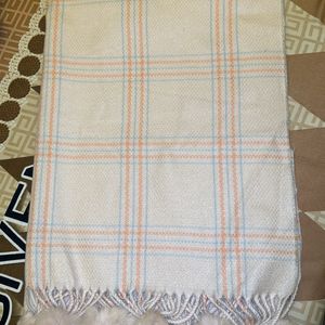 Checkered Wool Women Stole