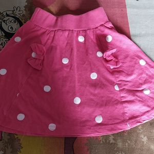 Kid's Girl Polka Dot Printed Skirt