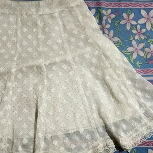 Korean Style Skirt ( White)