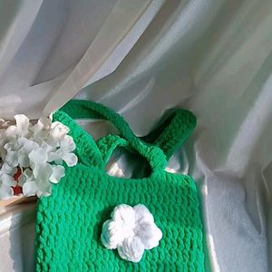 Crochet Green Bag