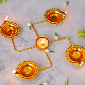 Combo Pack Of 4 Swastik Diya Usrli