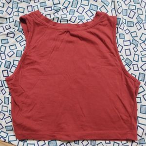 Y2k Red Crop Top