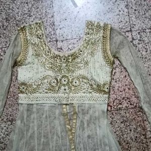 Golden & White Lehenga