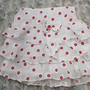 Branded Skirt Top For 0-3 Month Baby