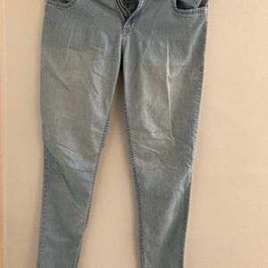 Kraus Light Blue Faded Skinny Jeans